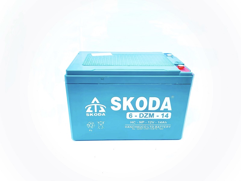 Ắc quy xe đạp điện 12v-12a Skoda