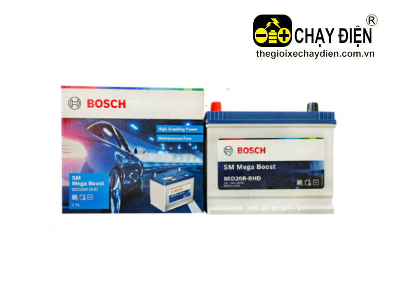 Ắc quy BOSCH 80D26R 12V 70Ah