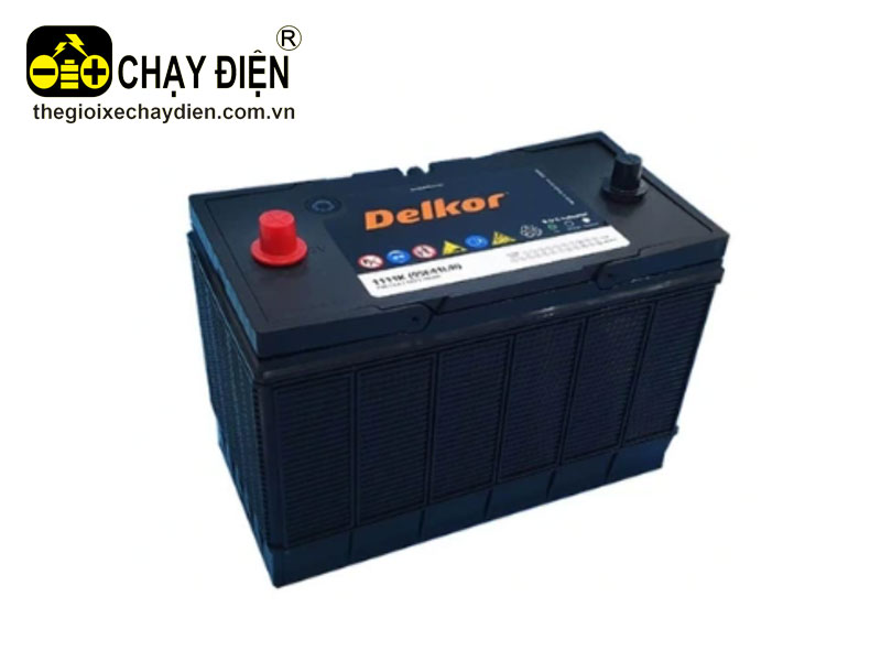 Ắc quy Delkor MF 1111K cọc chì (12V-100ah)