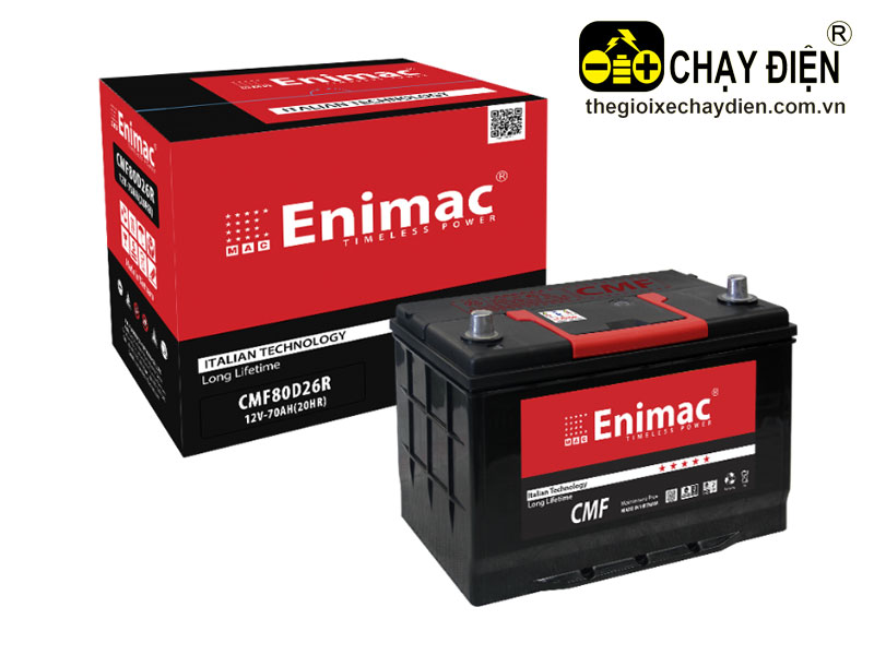 Ắc Quy Enimac 80D26R CMF (12V-70AH)