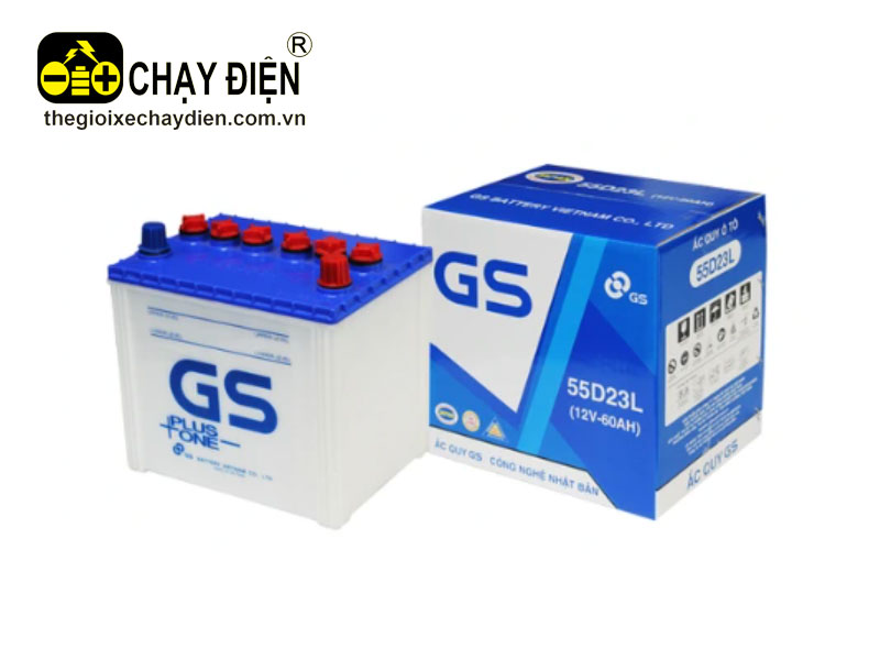 Ắc quy GS 55D23L (nước) (12V-60ah)