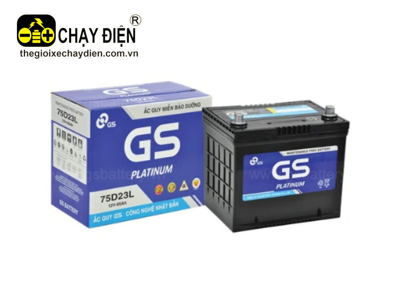 Ắc quy GS 75D23L MF (12V-65ah)