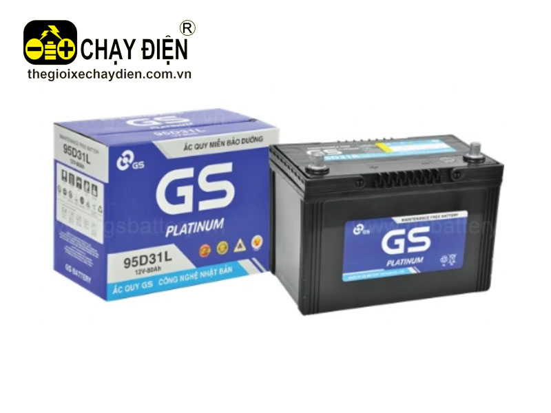 Ắc quy GS 95D31L MF (12V-80ah)