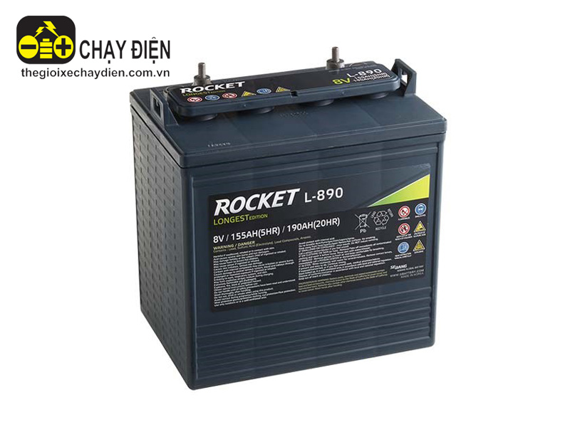 Ắc quy ô tô điện Rocket L-890 8V 190AH