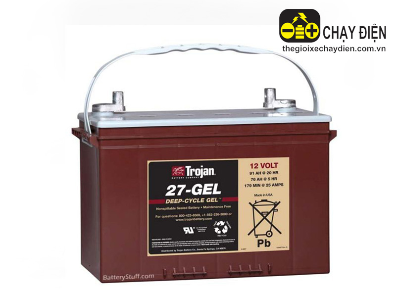 Ắc quy ô tô điện Trojan 12V - 91Ah GEL