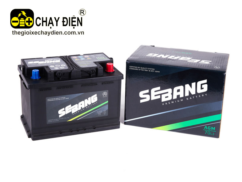 Ắc quy SEBANG AGM 70 L3 (12V-70ah)