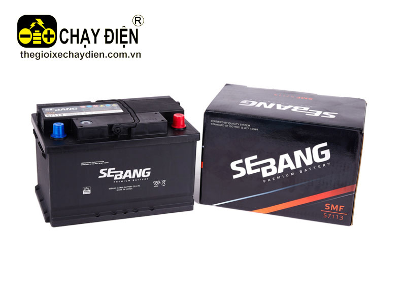 Ắc quy SEBANG SMF DIN71L 57113 (12V-71ah)