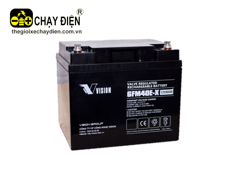 Ắc quy Vision 6FM40E-X (12V-40ah)