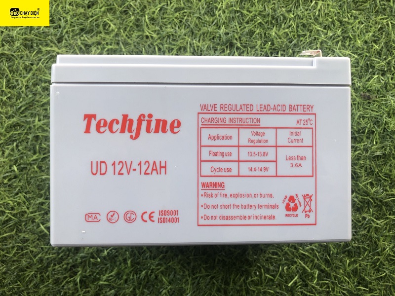 Ắc quy xe đạp điện 12v-12a Techfine