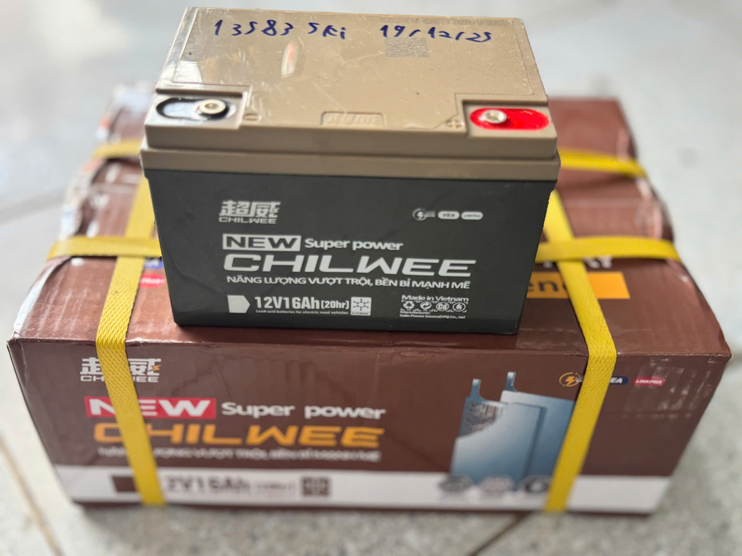 Ắc quy xe đạp điện Chilwee 12v-16ah