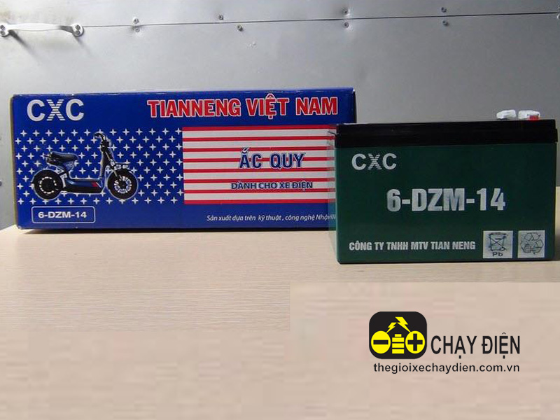 Ắc quy xe đạp điện Cxc (12v - 14a)