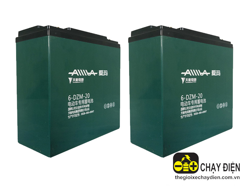 Ắc quy xe máy điện Aima 12V-20Ah