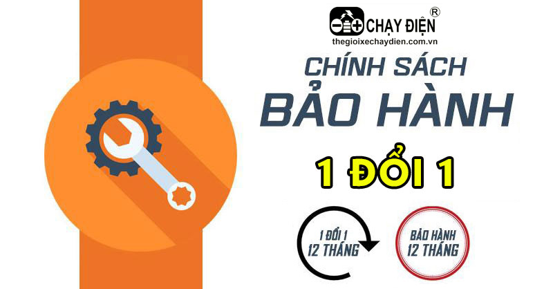 Bảo hành 1 đổi 1 trong 1 năm khi mua linh kiện tại Thế Giới Xe Chạy Điện