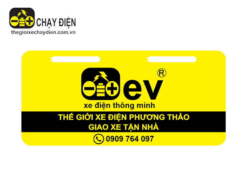 Biển số trang trí xe đạp điện