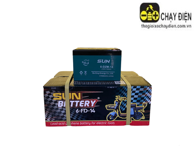 Bình ắc quy xe điện SUN 12v-12a