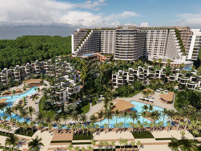 Charm Resort Long Hải chọn xe điện đưa đón du khách tham quan