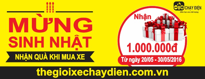 Chúc mừng sinh nhật Thế Giới Xe Chạy Điện