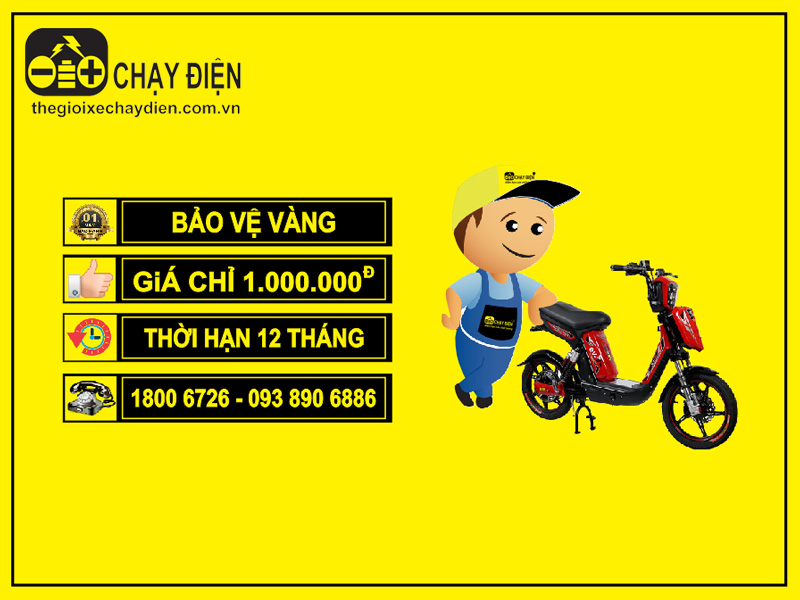 Dịch vụ bảo vệ vàng xe đạp điện, xe máy điện