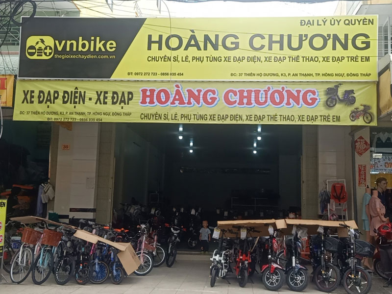 Hoàng Chương: Đại lý ủy quyền thứ 3 tại Đồng Tháp của Thế Giới Xe Chạy Điện đi vào hoạt động