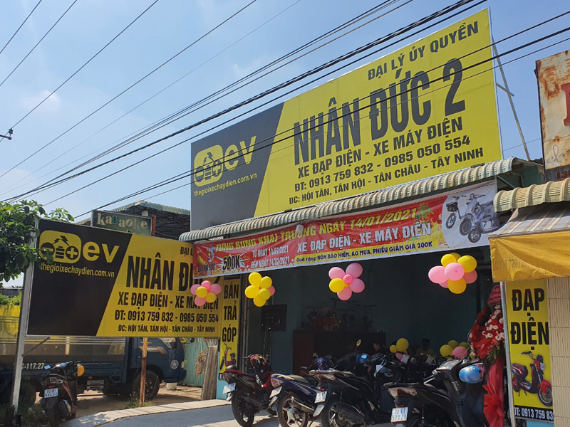 Khai trương đại lý ủy quyền xe điện Nhân Đức 2 tại Tây Ninh