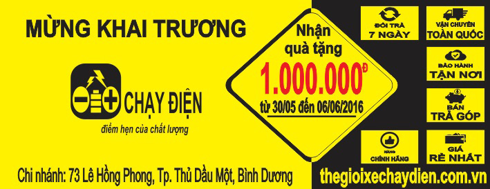 Khai Trương Thê Giới Xe Chạy Điện Bình Dương