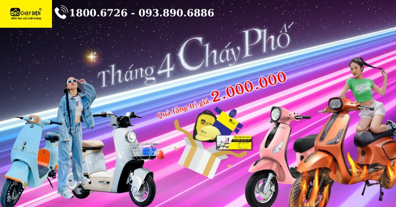 Mua xe đạp điện, xe máy điện rinh ngay quà tặng trị giá 2.000.000 vnđ