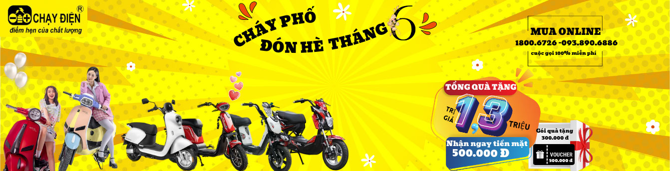 Nhận ngay 1,3 triệu đồng quà tặng khi mua xe đạp điện, xe máy điện 