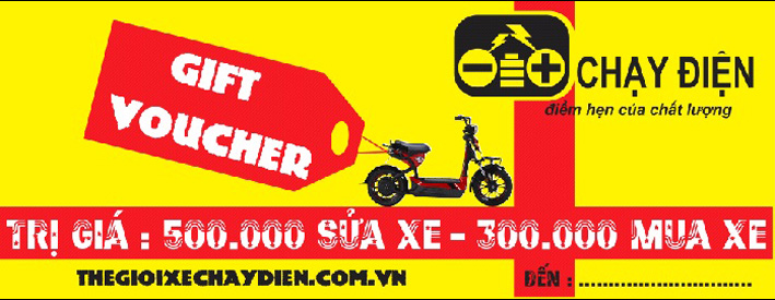 Quà tặng khi mua xe đạp điện