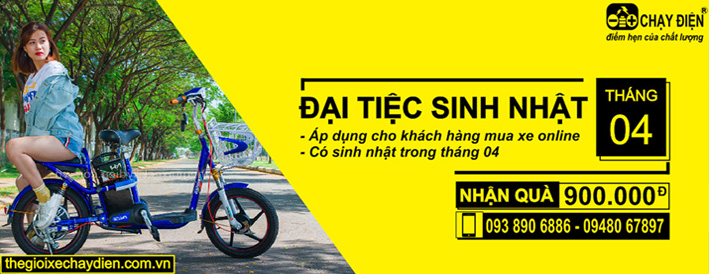 Sinh nhật tháng 04 mua xe đạp điện nhận quà lớn