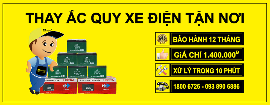 Thay bình ắc quy xe đạp điện, xe máy điện tại nhà