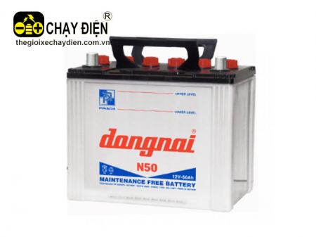 Ắc quy khởi động ô tô điện du lịch Đồng Nai N50 12V 50AH