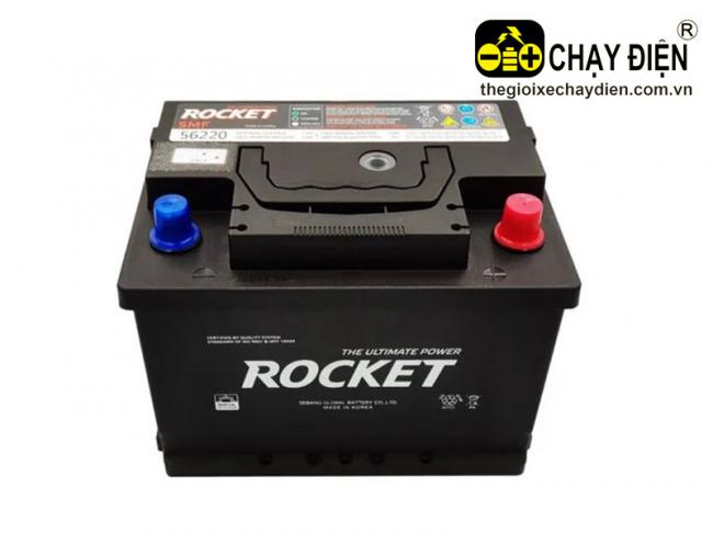 Ắc Quy ROCKET SMF 56220 12V-62AH Đen mờ