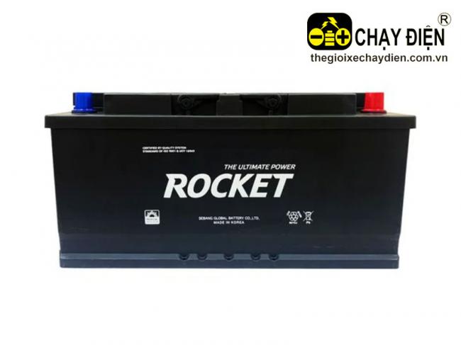 Ắc quy ROCKET SMF 61042 12V-110AH Đen mờ