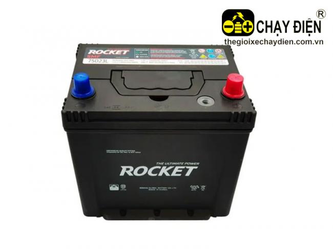 Ắc quy ROCKET SMF 75D23L 12V-65AH Đen mờ