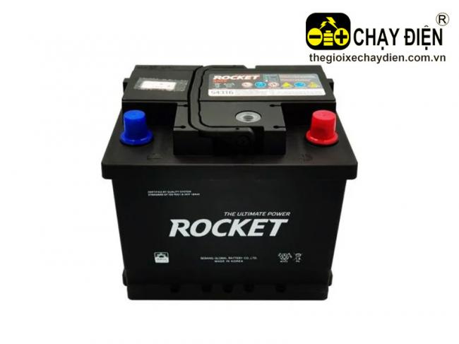 Ắc quy ROCKET SMF DIN 54316 12V-43AH Đen mờ