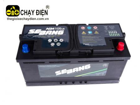 Ắc quy SEBANG AGM 105 L6 (12V-105ah)