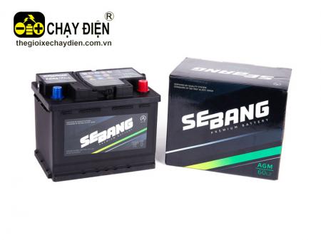 Ắc quy SEBANG AGM 60 L2 (12V-60ah)