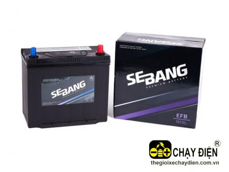 Ắc quy SEBANG EFB N55 (12V-55ah)