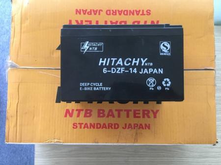 Ắc quy xe đạp điện 12v-12a Hitachy