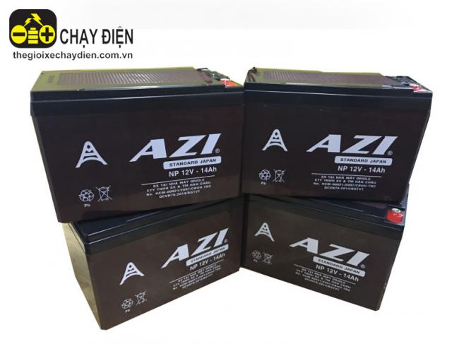 Ắc quy xe đạp điện Azi 12V - 12A --