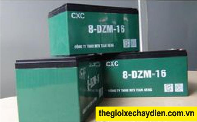 Ắc quy xe đạp điện Cxc (12v - 16a) --