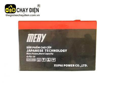 Ắc quy xe đạp điện Mery 12v - 12ah