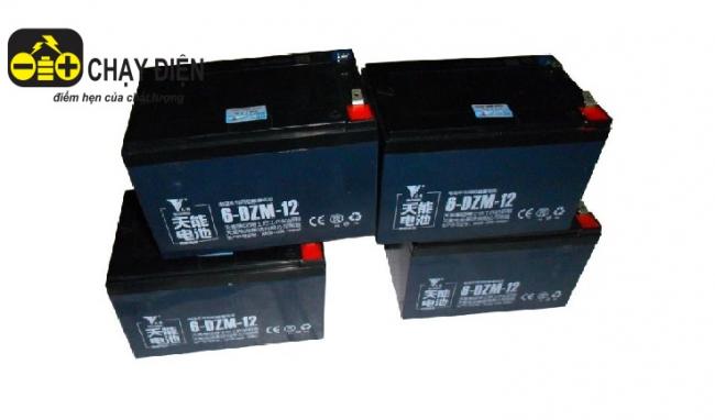 Ắc quy xe đạp điện Thiên Năng (12v - 12a) --