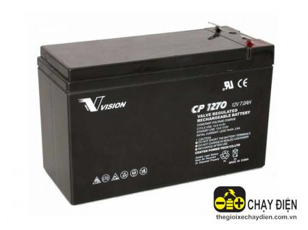 Ắc quy xe điện trẻ em Vision 12V 7Ah