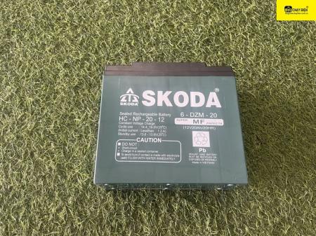 Ắc quy xe máy điện 12v-20a Skoda