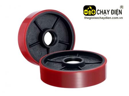 Bánh lái xe nâng tay PU 180X50MM