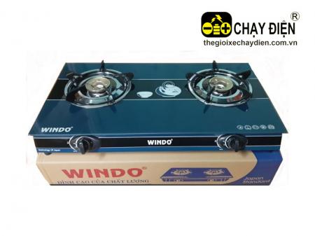 Bếp gas windo 717 mặt kính cường lực