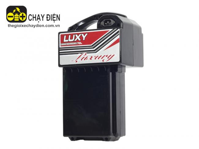 Bình ắc quy xe đạp điện Sufat Luxy Đỏ đen