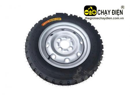Bộ săm, lốp, vành 4 lỗ xe 3 bánh điện 4.50-12