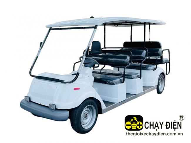 Cho thuê xe điện du lịch Sanyo cũ 4+2 ( tối đa 8 chỗ ngồi ) Trắng